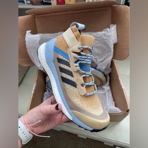 Adidas terrex hiking shoe men’s blue and brown